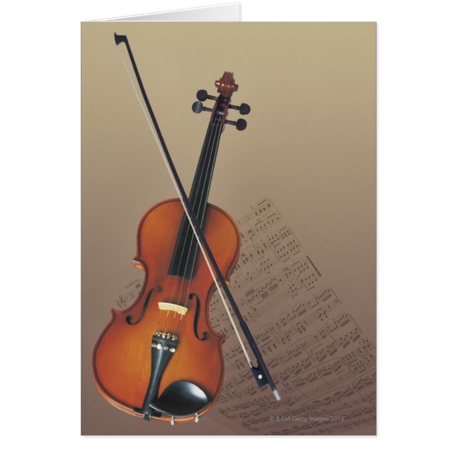 Violin Hälsningskort (Framsidan)