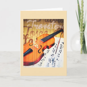 Violin Helgkort