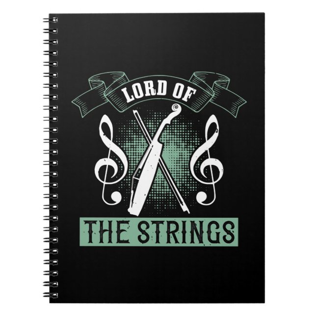 Violin - Herren vid Strings Anteckningsbok (Framsidan)