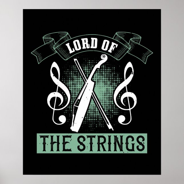 Violin - Herren vid Strings Poster (Framsidan)