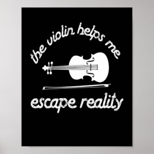 Violin hjälper mig Violin Musician Music Poster