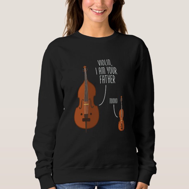 Violin I am Your Father Fiddle Player Viola Cello T Shirt (Framsida)