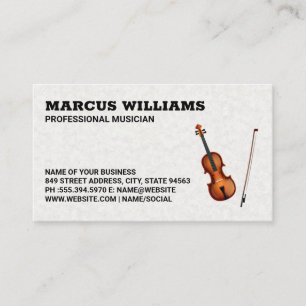 Violin Instrument Visitkort