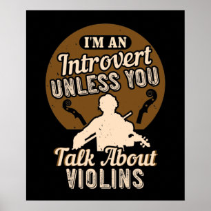Violin - Jag Är En Inåtvänd Person Poster