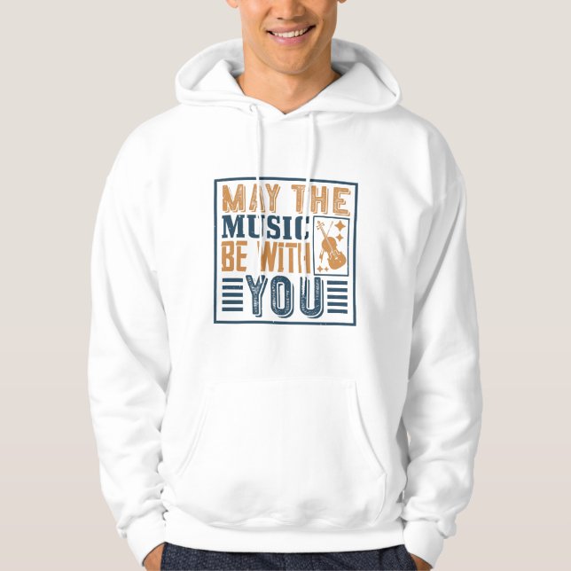 Violin - kan musiken vara med dig hoodie (Framsida)
