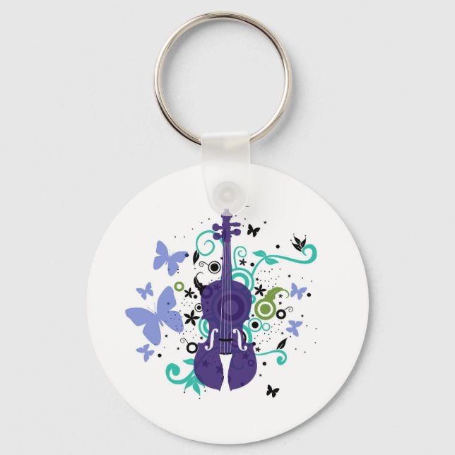Violin Keychain Nyckelring (Framsida)