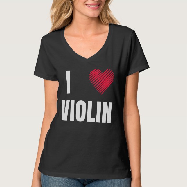 Violin Kids Women Manar Cello Player Violinist Vio T Shirt (Framsida)