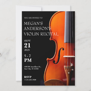 Violin klassisk musikkonsert skäl inbjudningar