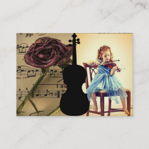 Violin Lesson Affärskort Visitkort
