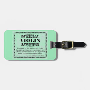Violin License Bagagebricka