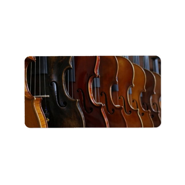 Violin Lineup Adressetikett (Framsidan)