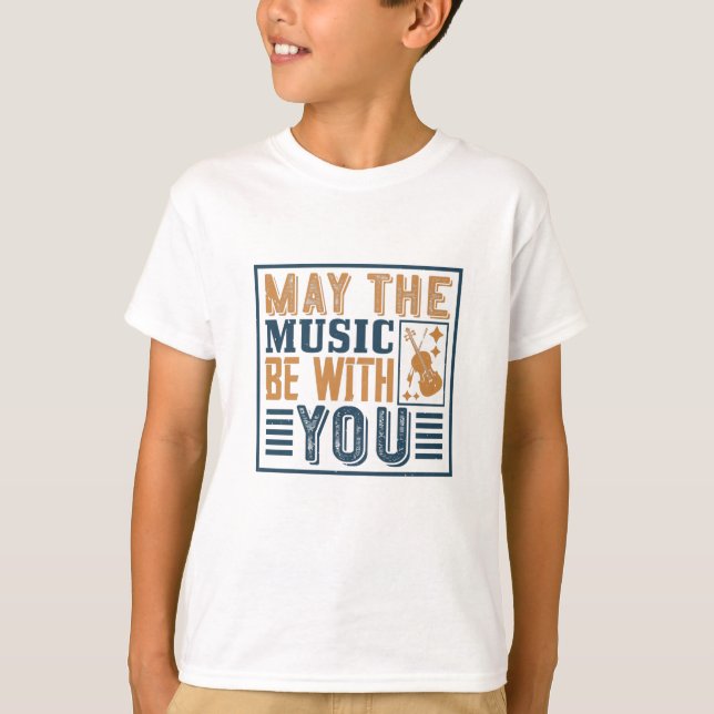 Violin - Må Musiken Vara Med Dig T Shirt (Framsida)