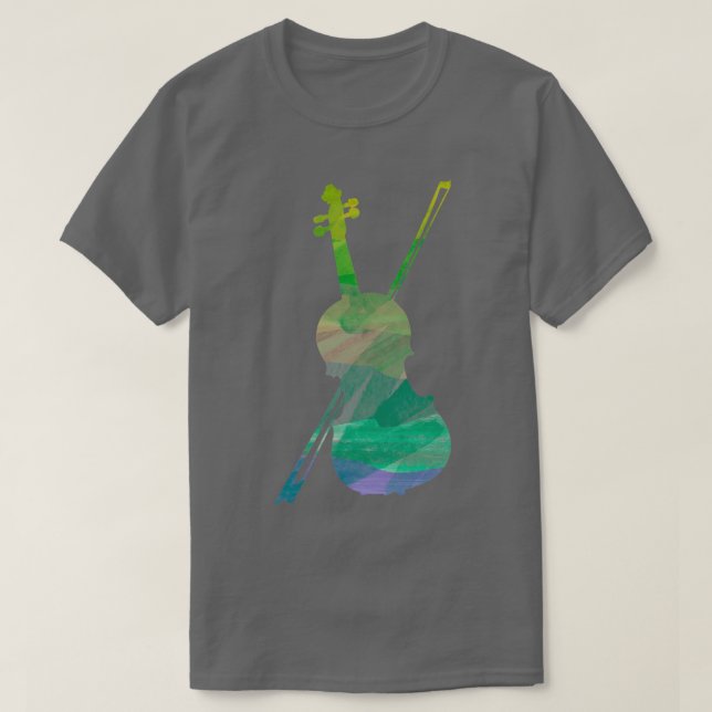 Violin med båge t shirt (Design framsida)