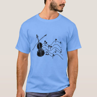 Violin med musik noter-gåva t shirt