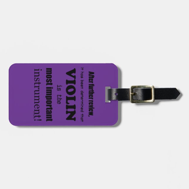Violin Mest viktigt instrument Bagagebricka (Horisontell Framsida)