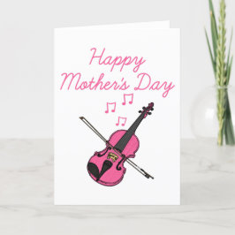 Violin Mors dag Violinist Tack Kort