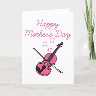 Violin Mors dag Violinist Tack Kort