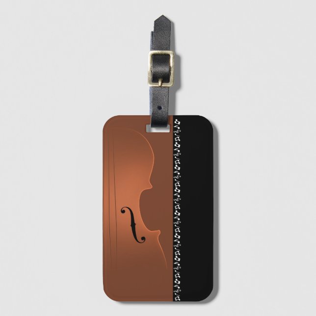 Violin Music Instrument Bagagebricka (Framsida vertikal)