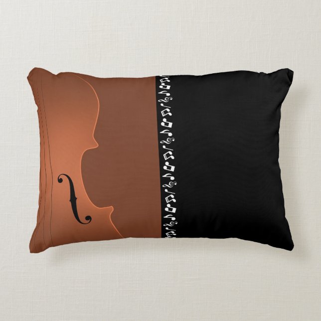 Violin Music Instrument Prydnadskudde (Framsidan)