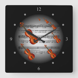 Violin Music ~ La musique ~ Música ~ Musik ~ Muzy Fyrkantig Klocka