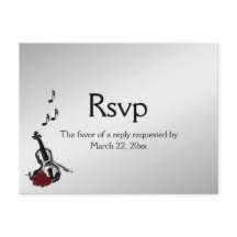 Violin Music OSA med Entree Choice Postcard