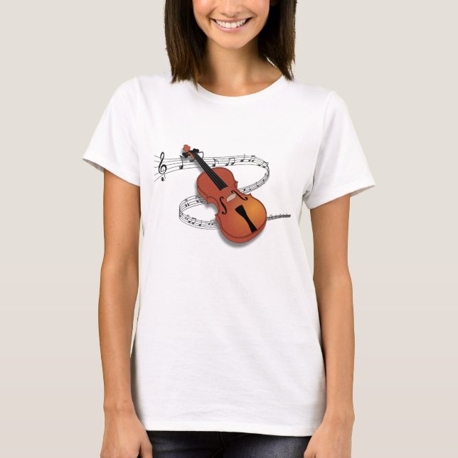 Violin Music T Shirt (Framsida)