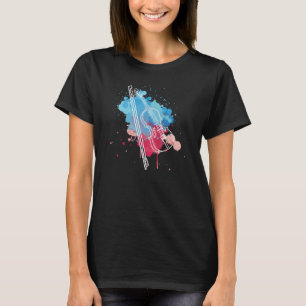 Violin Music Teckning Design for Violinister T Shirt