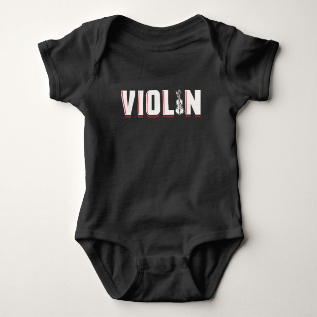 Violin Musical Instrument T Shirt (Framsida)
