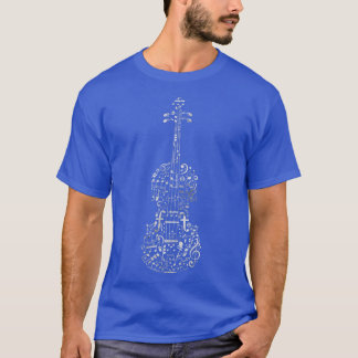 Violin Musical Notes Cool Musicians Classical Musi T Shirt