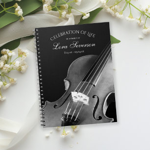 Violin Musician Firande of Life Guest Bok Anteckningsbok