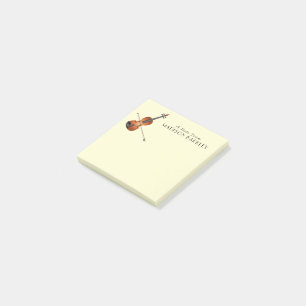Violin Musician Teacher String Orchestra Post-it Block