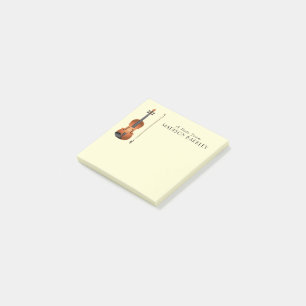 Violin Musician Teacher String Orchestra Post-it Block