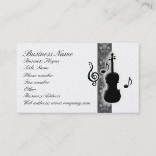 Violin Musik noter Affärskort Visitkort