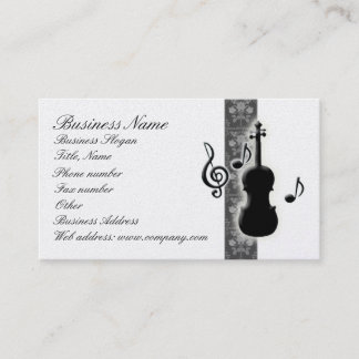 Violin Musik noter Affärskort Visitkort