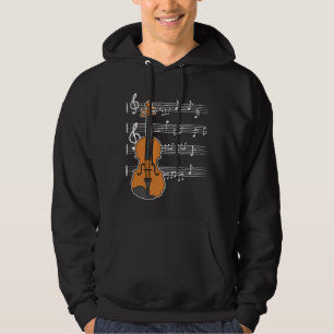 Violin Musik noter Clef for Orchestra Violinists Hoodie