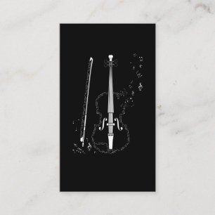 Violin Musik noter Instrument Musician Violinist Visitkort