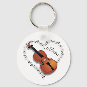 Violin Musik noter Nyckelring