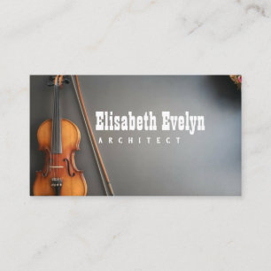 violin-musik på blå bakgrund med kopieringsutrym visitkort