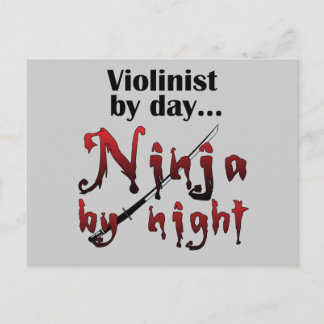 Violin Ninja Vykort