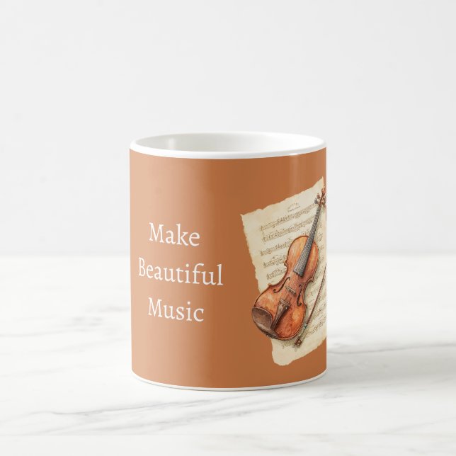 Violin Notblad Kaffemugg (Center)