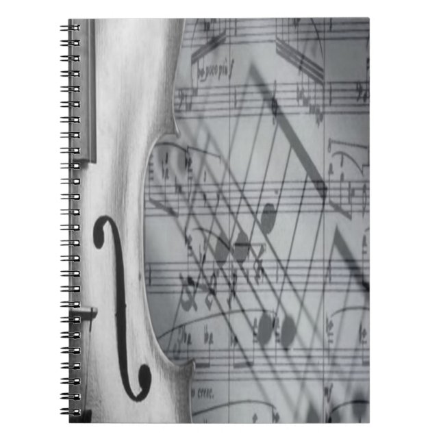 Violin Notebook Anteckningsbok (Framsidan)