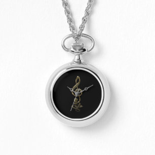 Violin nyckel armbandsur