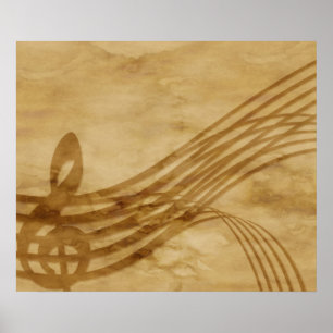 Violin nyckel poster