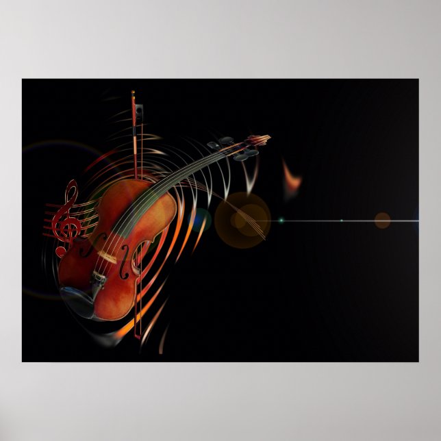 Violin-nyckel Poster (Framsidan)