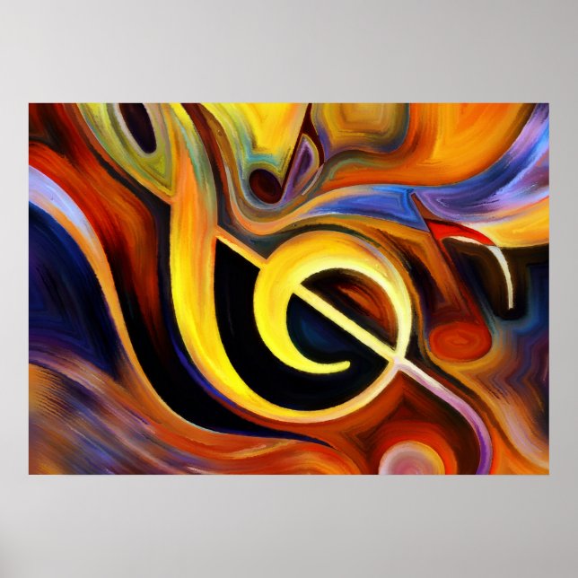 Violin nyckel poster (Framsidan)