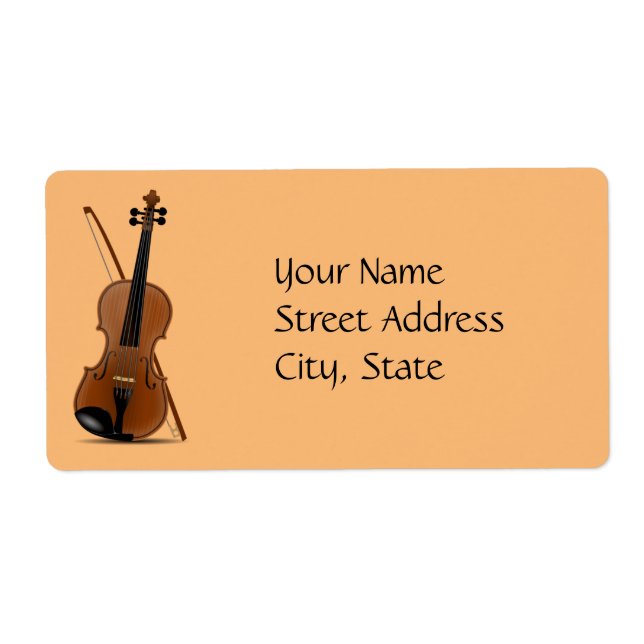 Violin- och Bow-mall Fraktsedel (Framsidan)