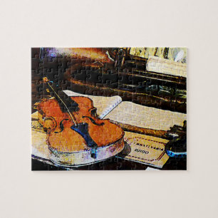 Violin och bugelhorn pussel