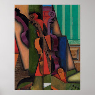 Violin och Guitar av Juan Gris Poster
