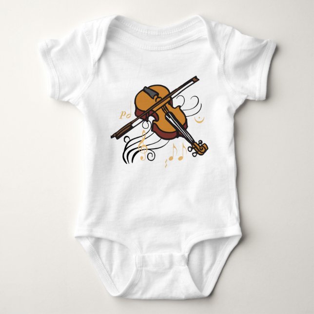 Violin och Music T Shirt (Framsida)