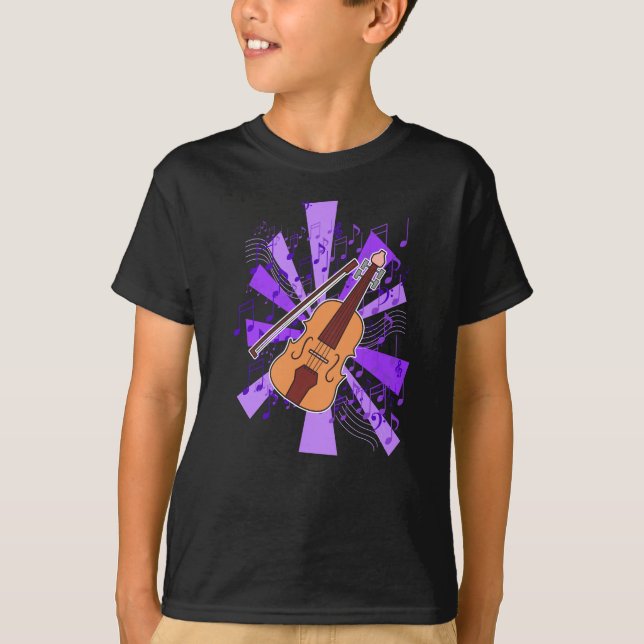 Violin och musik  t shirt (Framsida)